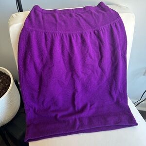 Vintage Benetton wool purple skirt
